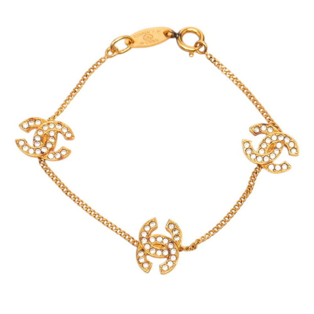 CHANEL Vintage Gold Logo Charm Bracelet - Picture 2 of 6